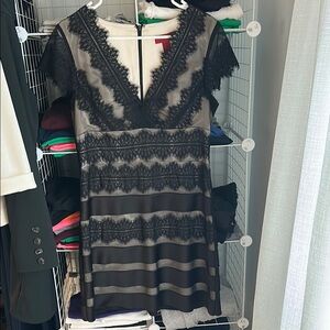 Elegant Black Lace Dress
